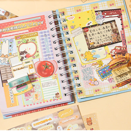 72 Pages 3 in 1 Retro Sticker Book