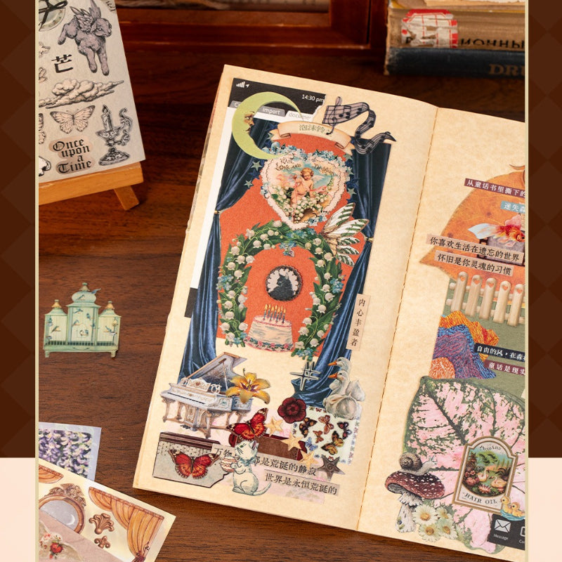 30 Pages Baroque Rococo Style Sticker Book