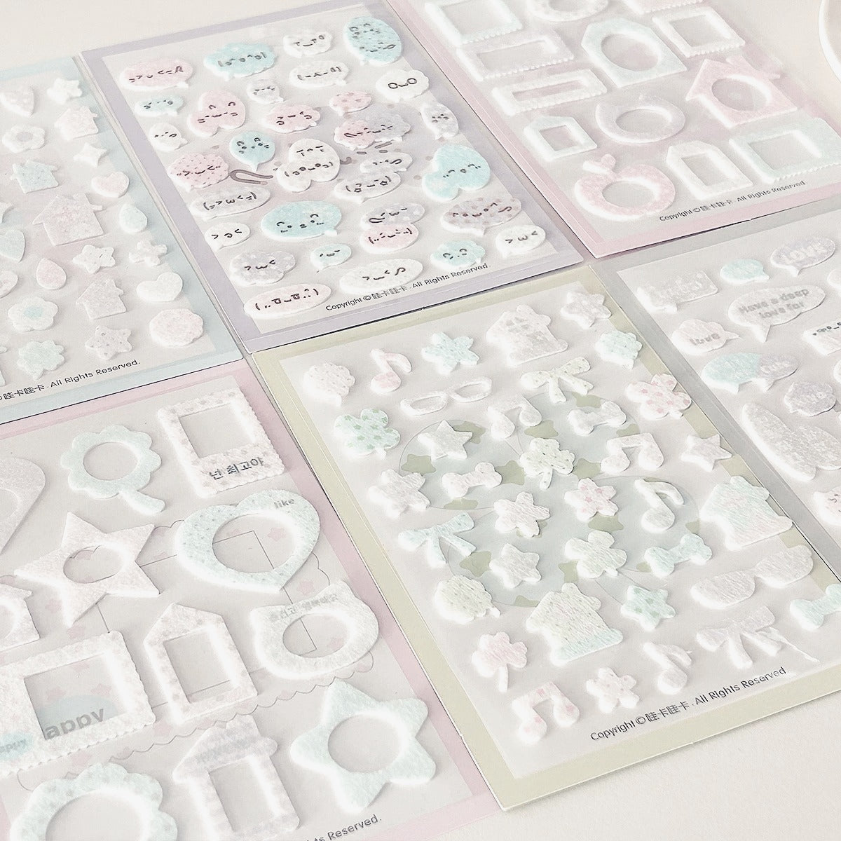 Fluffy Bubble Felt Sticker