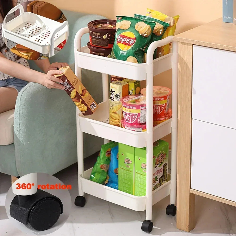 Mobile Trolley Multifunctional Organizer