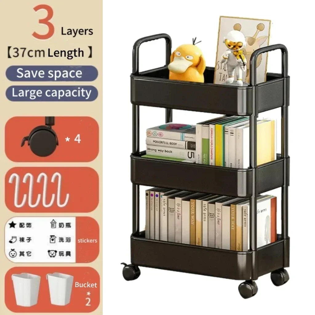 Mobile Trolley Multifunctional Organizer