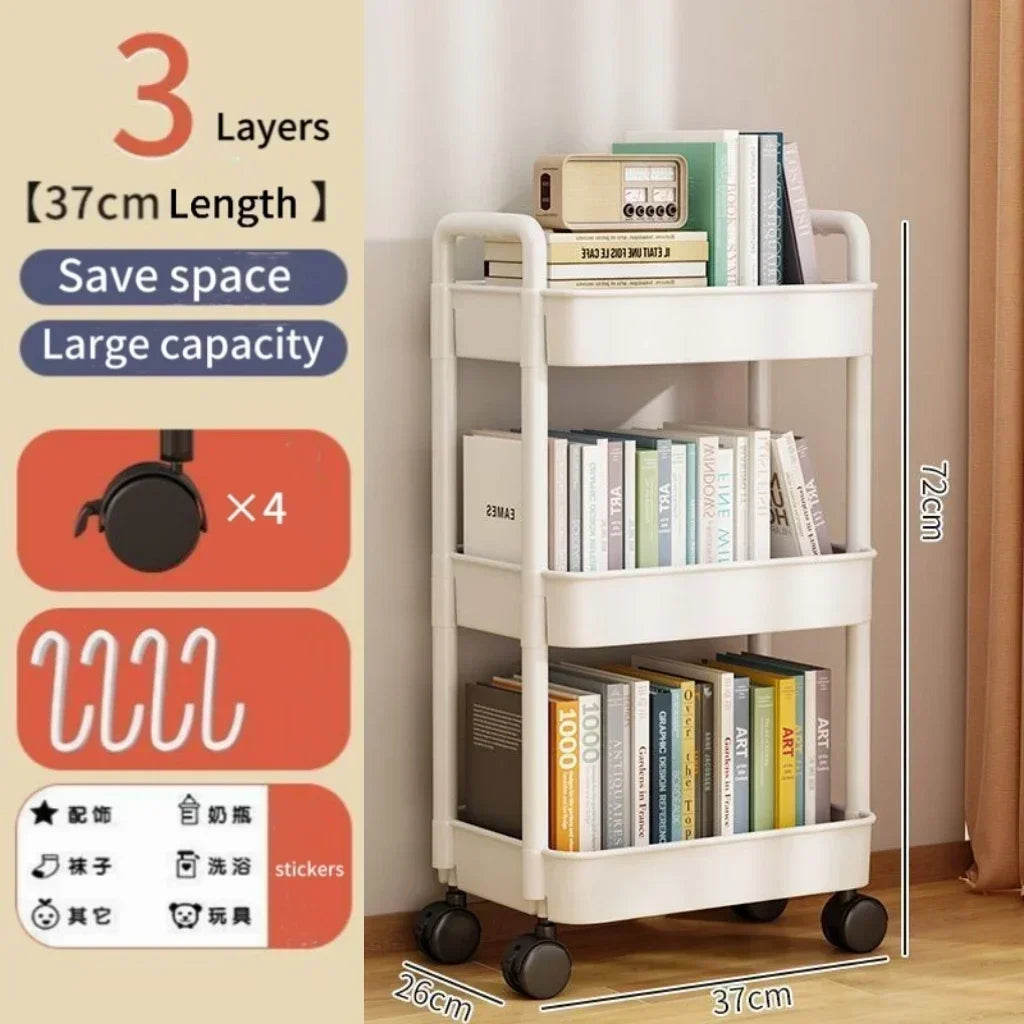 Mobile Trolley Multifunctional Organizer