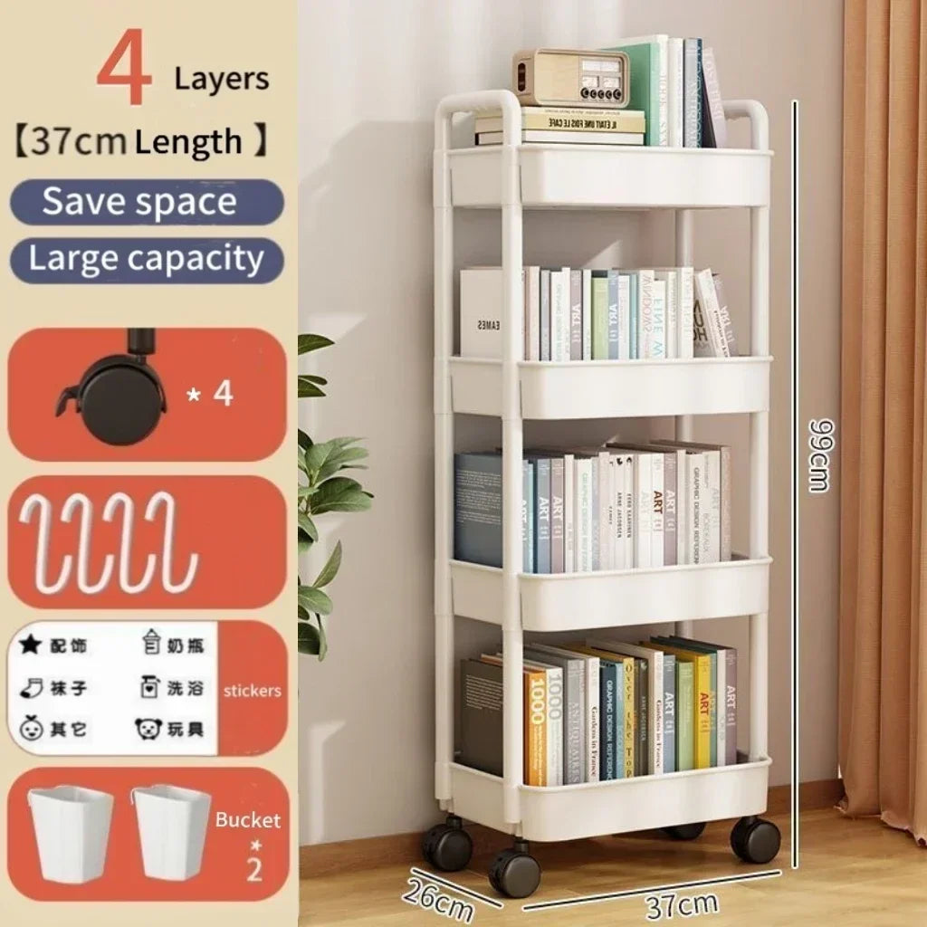 Mobile Trolley Multifunctional Organizer