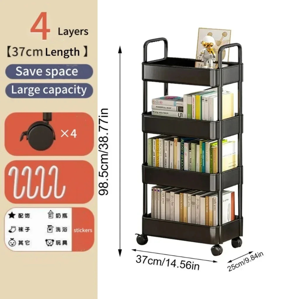 Mobile Trolley Multifunctional Organizer