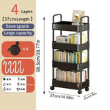 Mobile Trolley Multifunctional Organizer