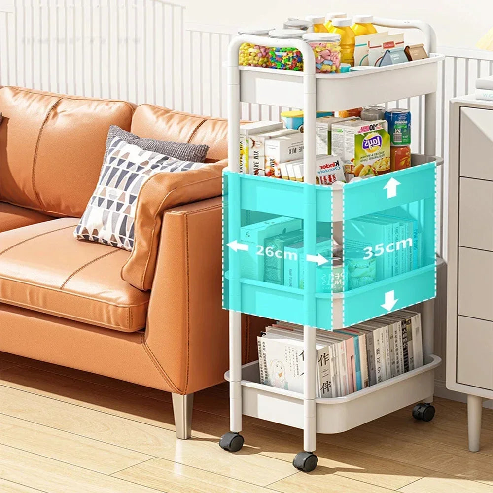 Mobile Trolley Multifunctional Organizer