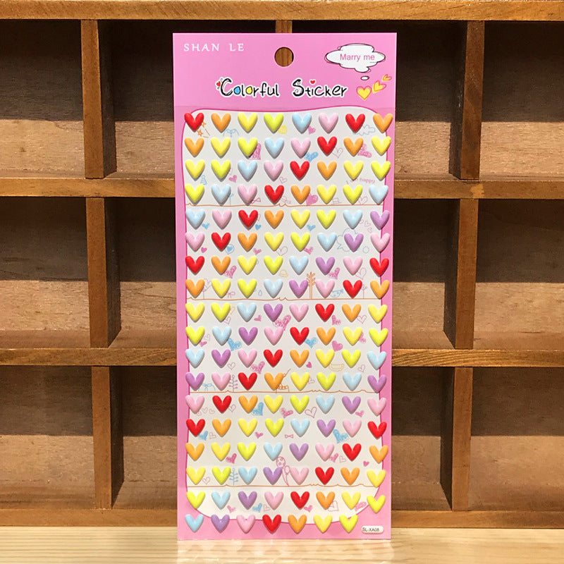 Heart & Star Deco Puffy Sticker Book