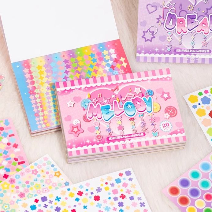 Colorful Dreamland Deco Sticker Book