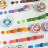 Candy Color Dot Adhesive Stickers Washi Tapes