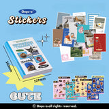 100pcs Aesthetic Journaling Sticker Book