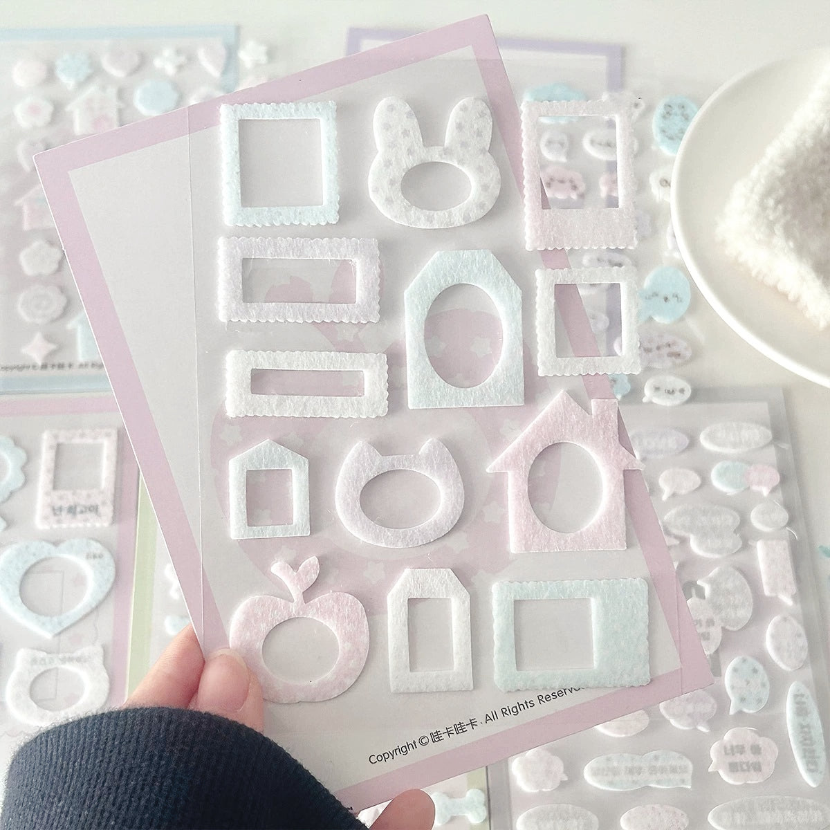 Fluffy Bubble Felt Sticker