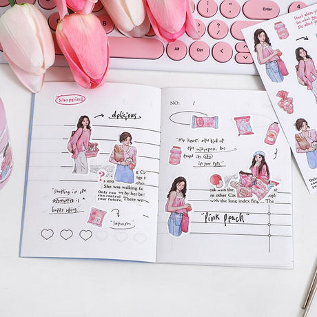 Pink Girl Sticker Sheet