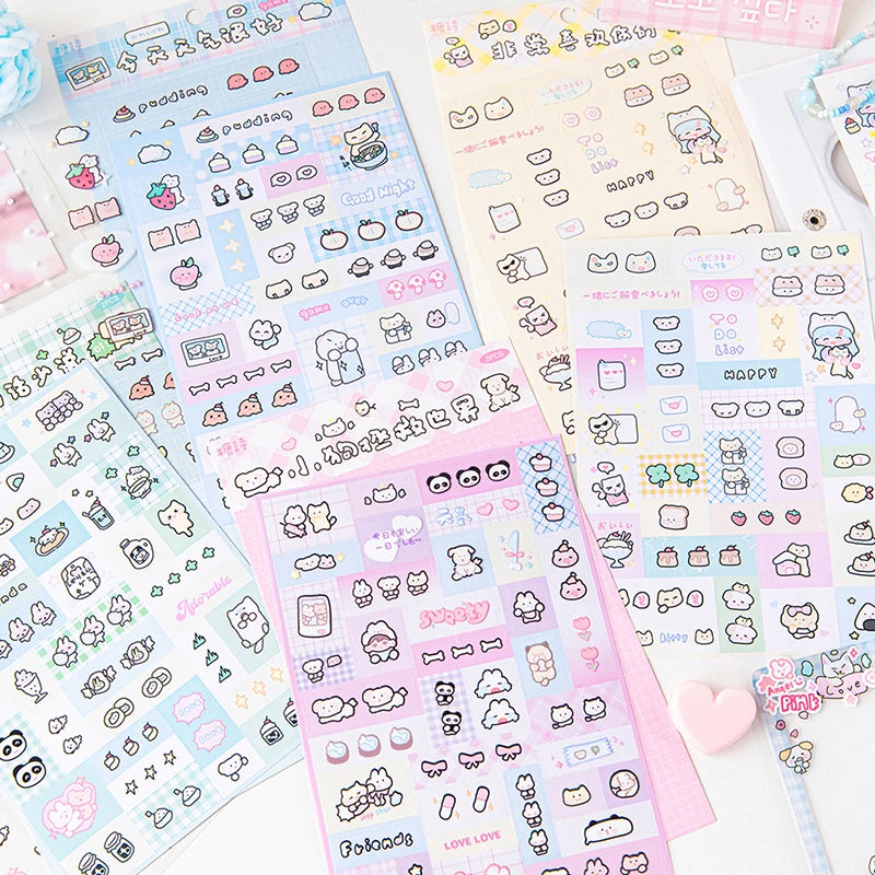 Kawaii Puppy Sticker Sheet