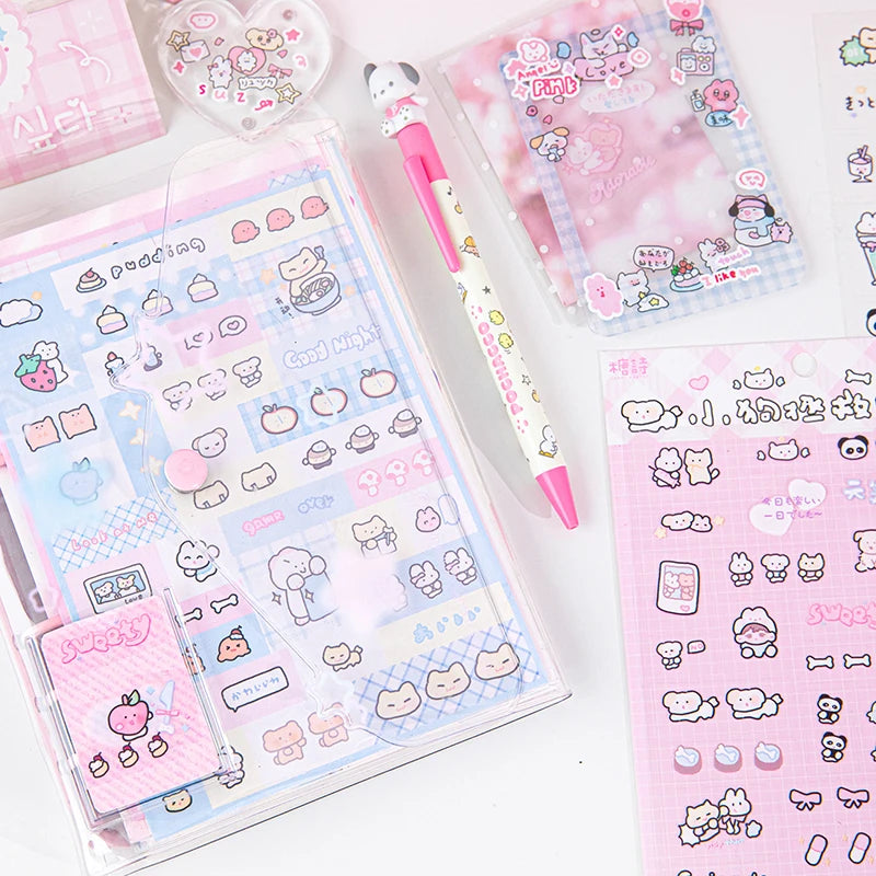 Kawaii Puppy Sticker Sheet