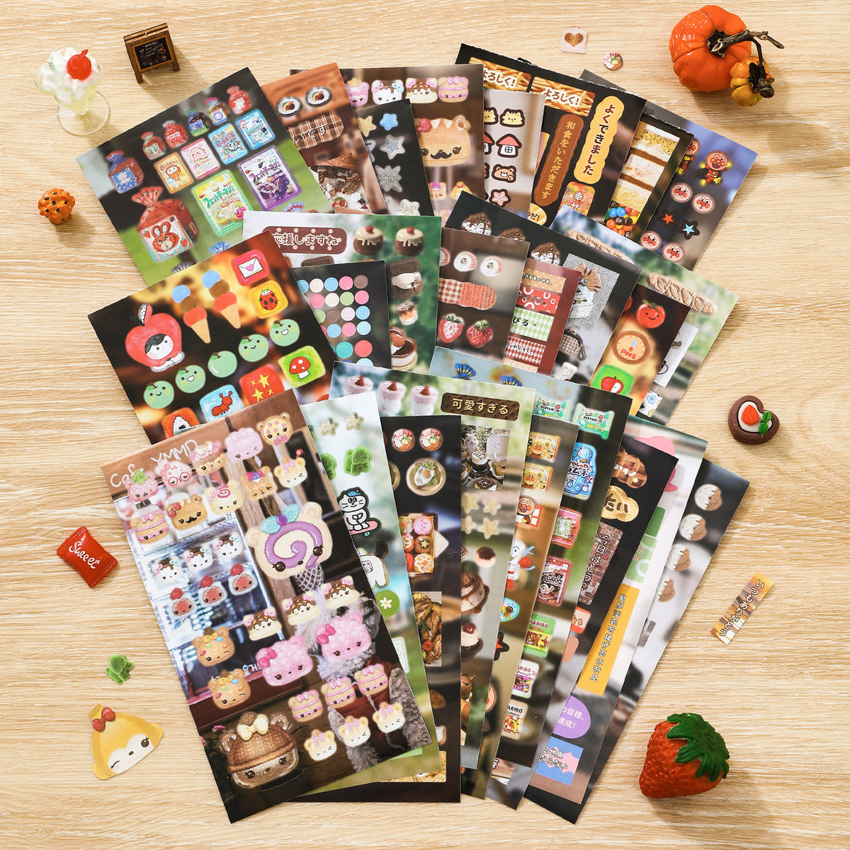 Retro Crochet Food Sticker Book