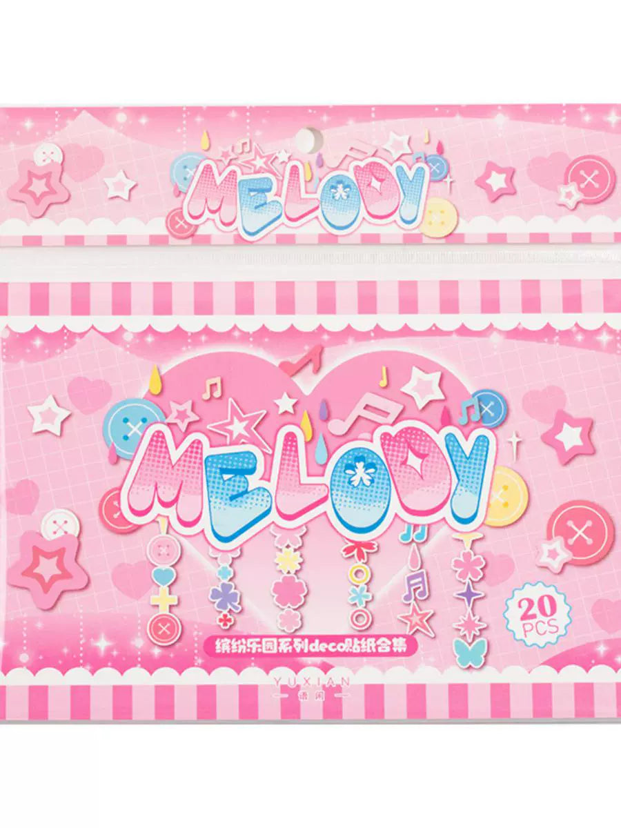 Colorful Dreamland Deco Sticker Book