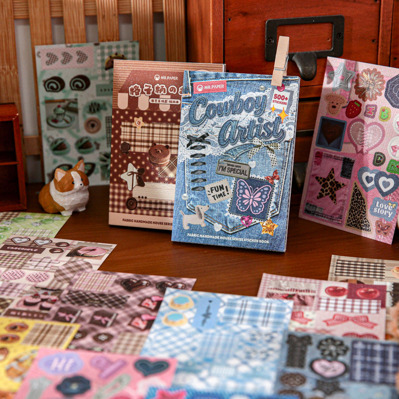 Fabric Craft House Sticker Book