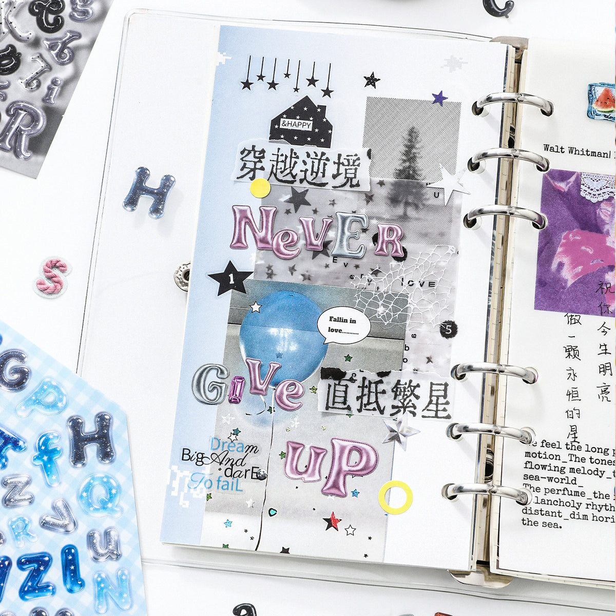Vintage Alphabet Sticker Book