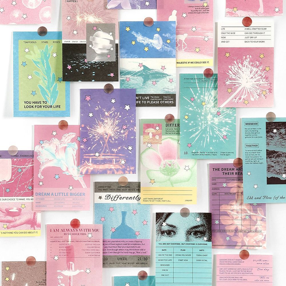 Star Shinning Aesthetic Material Paper Book