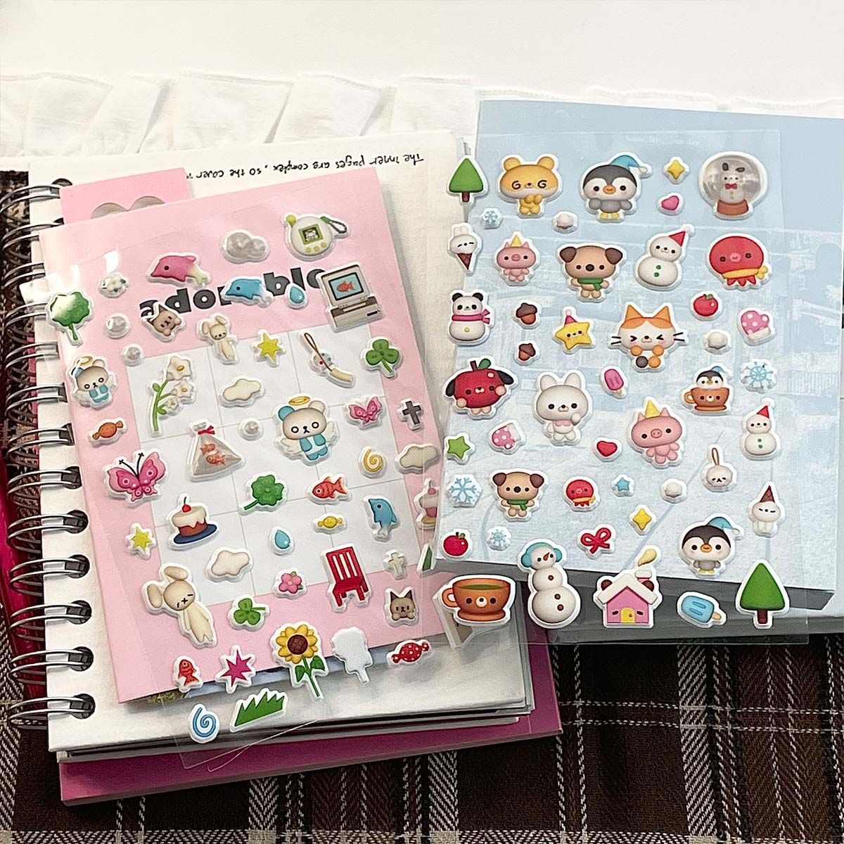 Retro Photoframe Puffy Sticker Sheet