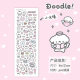 Cute Puppy and Cat Doodle Sticker