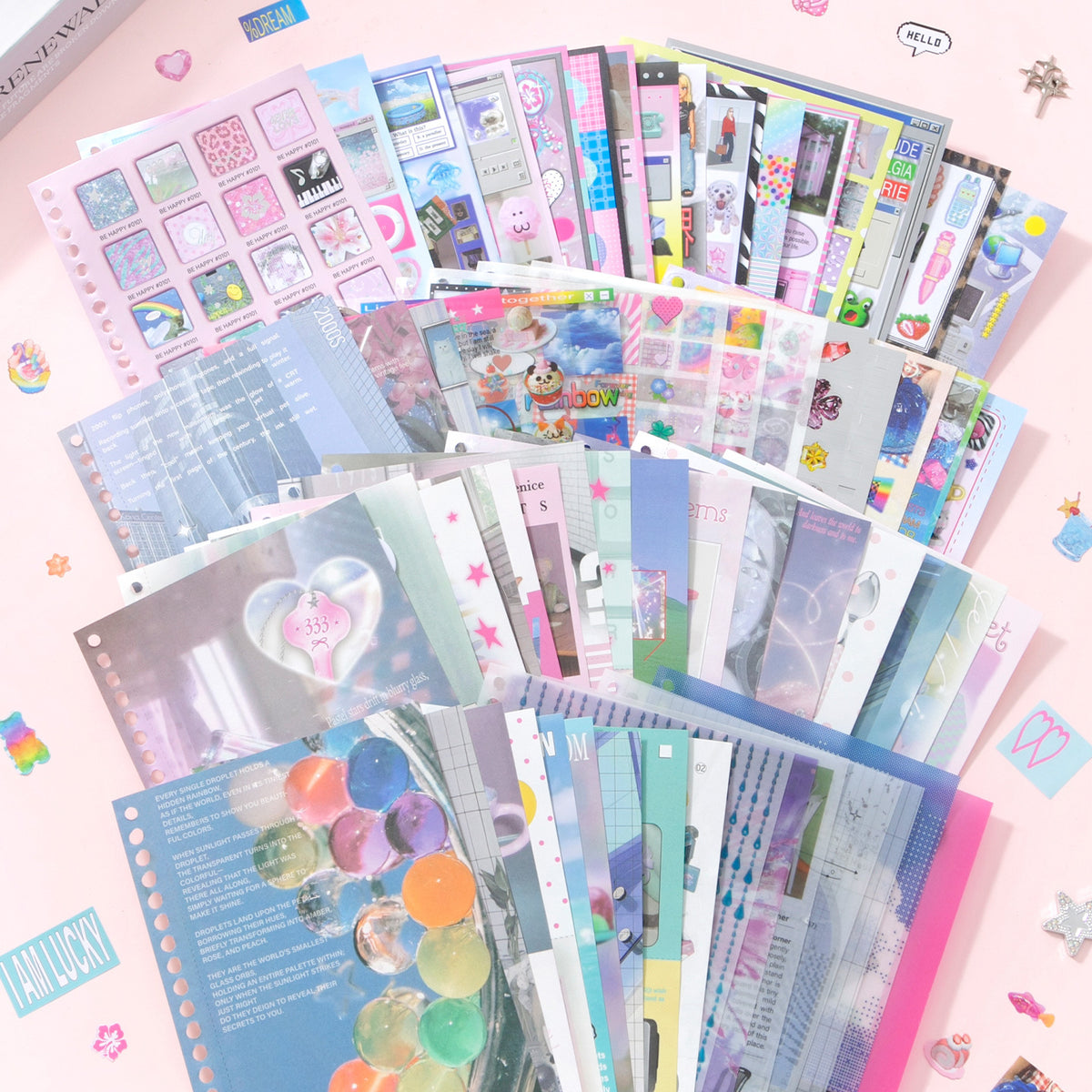 Y2k Pinky Coil Sticker Book