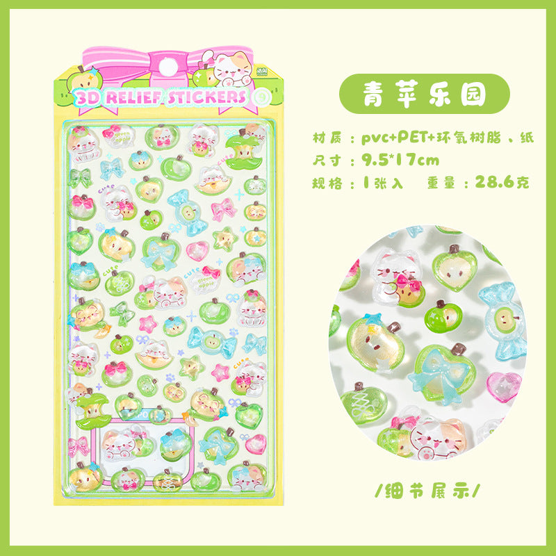 Candy Party 3D Sticker Sheet