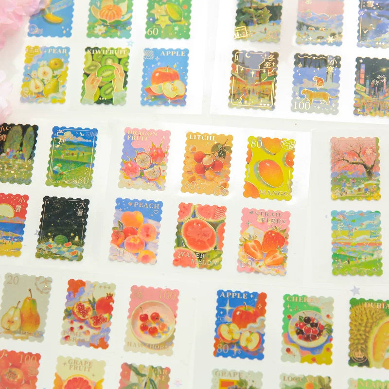 Golden Moments Gilding Stamp Stickers