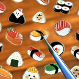 Food Market 3D Sticker Sheet