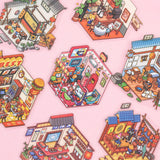 Miniature Rectangle Scene Sticker Book