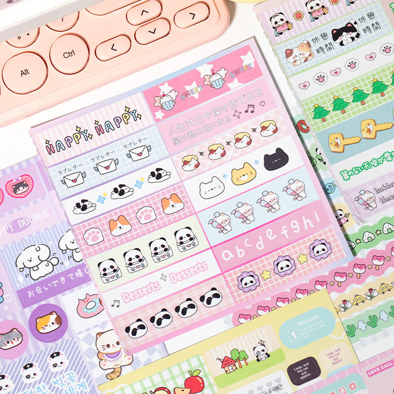 Kawaii Rainbow Square Sticker Book