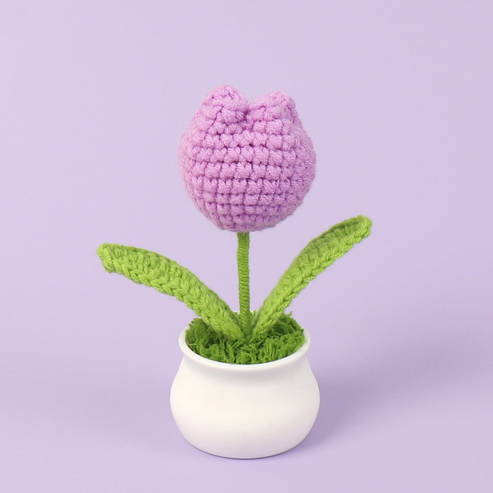 Rejoyce Handmade Crochet Potted Tulip