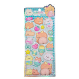 Cute Animal Squishy Puffy Sticker Sheet Vol.1