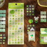 Retro Button 3D Sticker Sheet