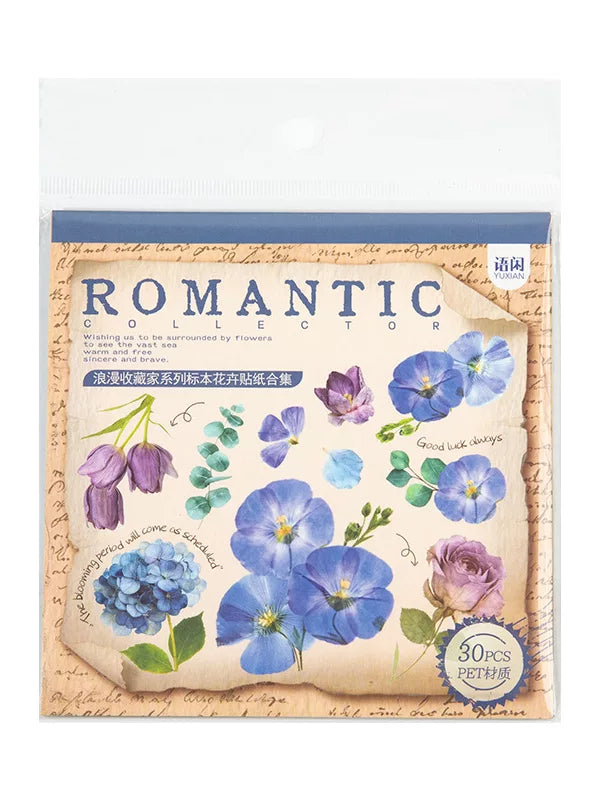 Vintage Flower Collection Sticker Book