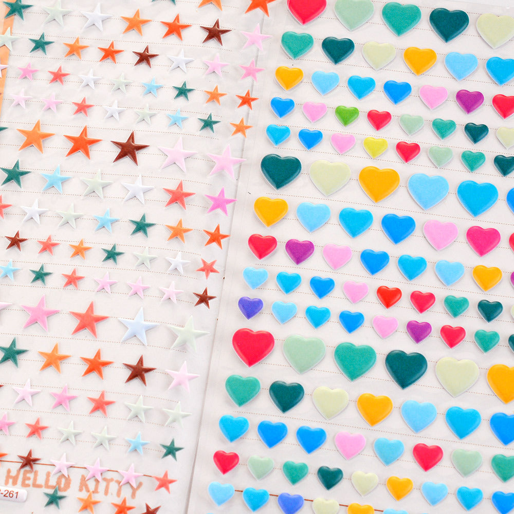 Heart & Star Deco Puffy Sticker Book