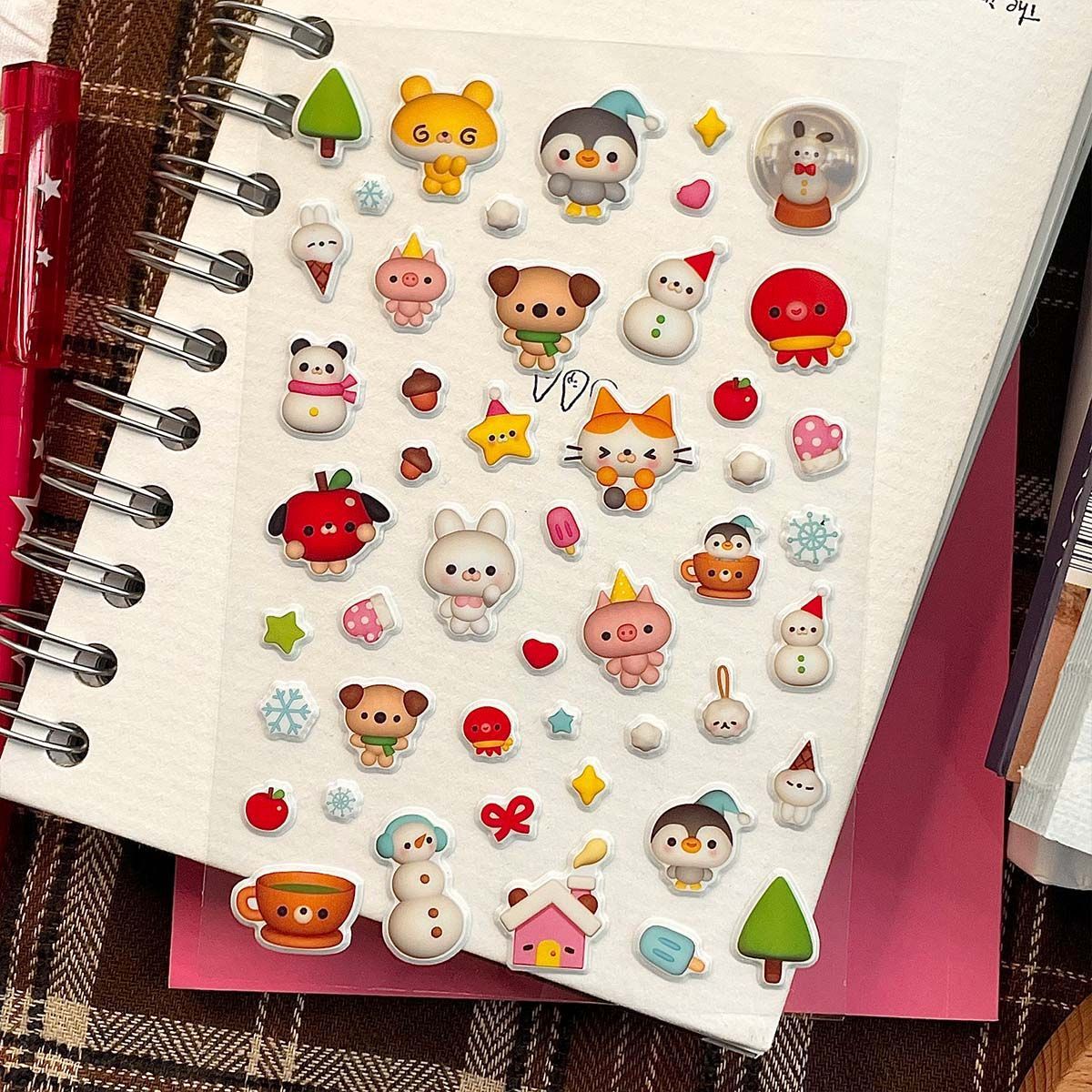 Retro Photoframe Puffy Sticker Sheet