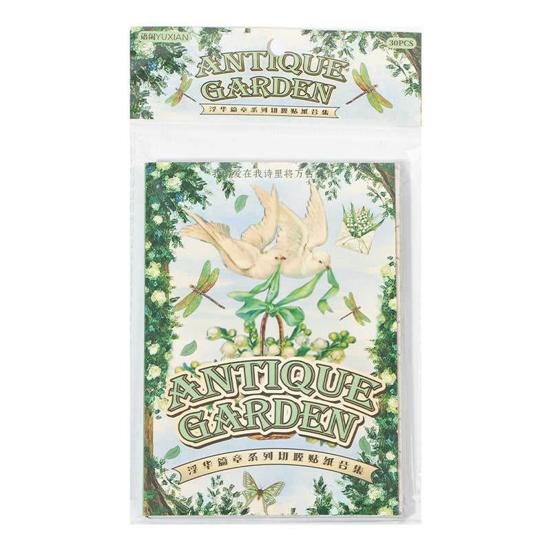 30 Pages Baroque Rococo Style Sticker Book