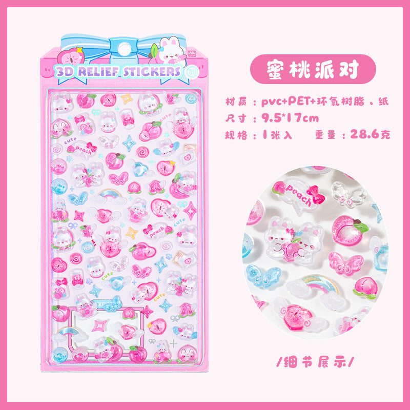 Candy Party 3D Sticker Sheet