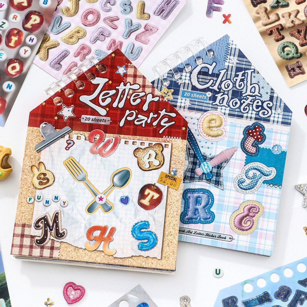 Vintage Alphabet Sticker Book