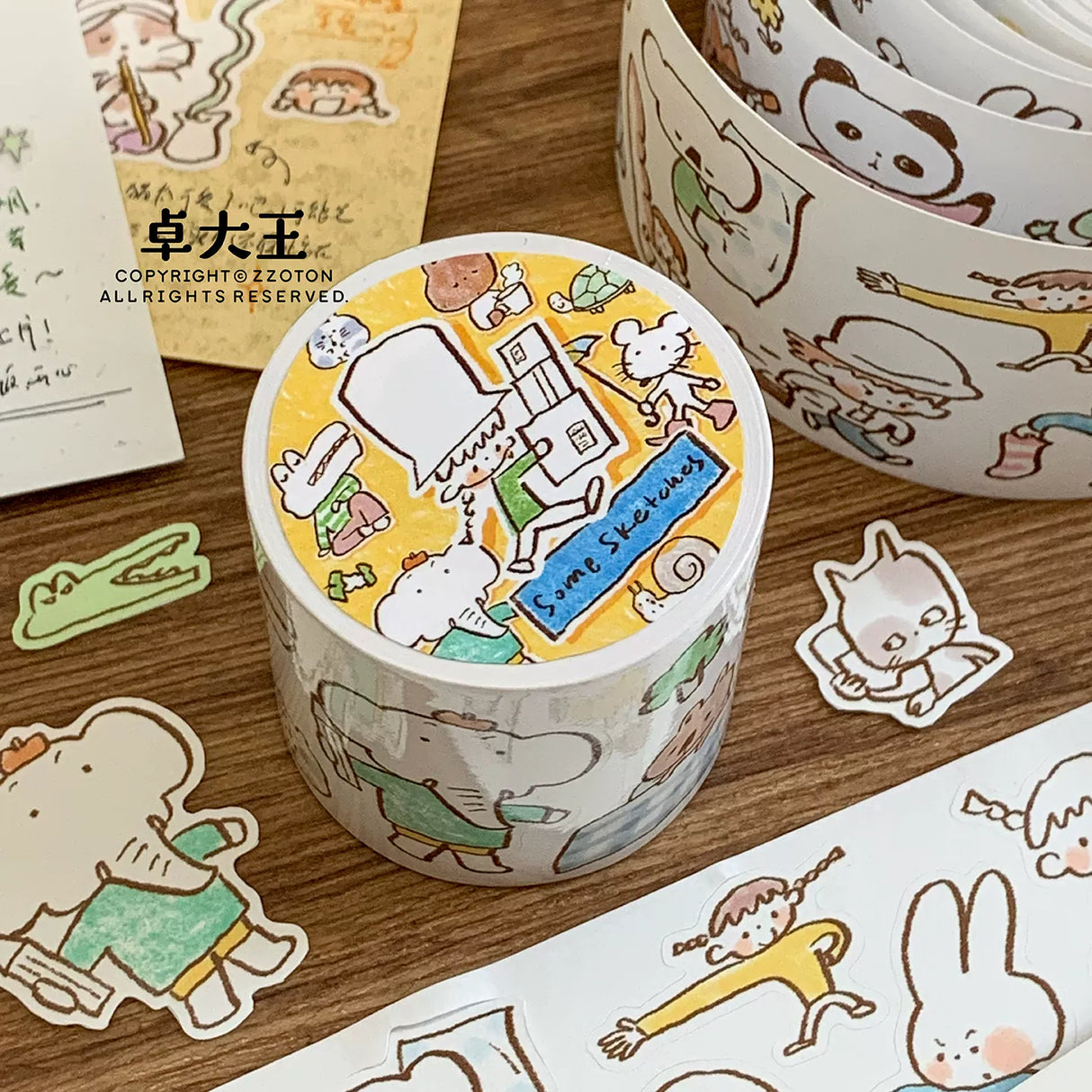 Molinta Cute Little Sketches Sticker Tape
