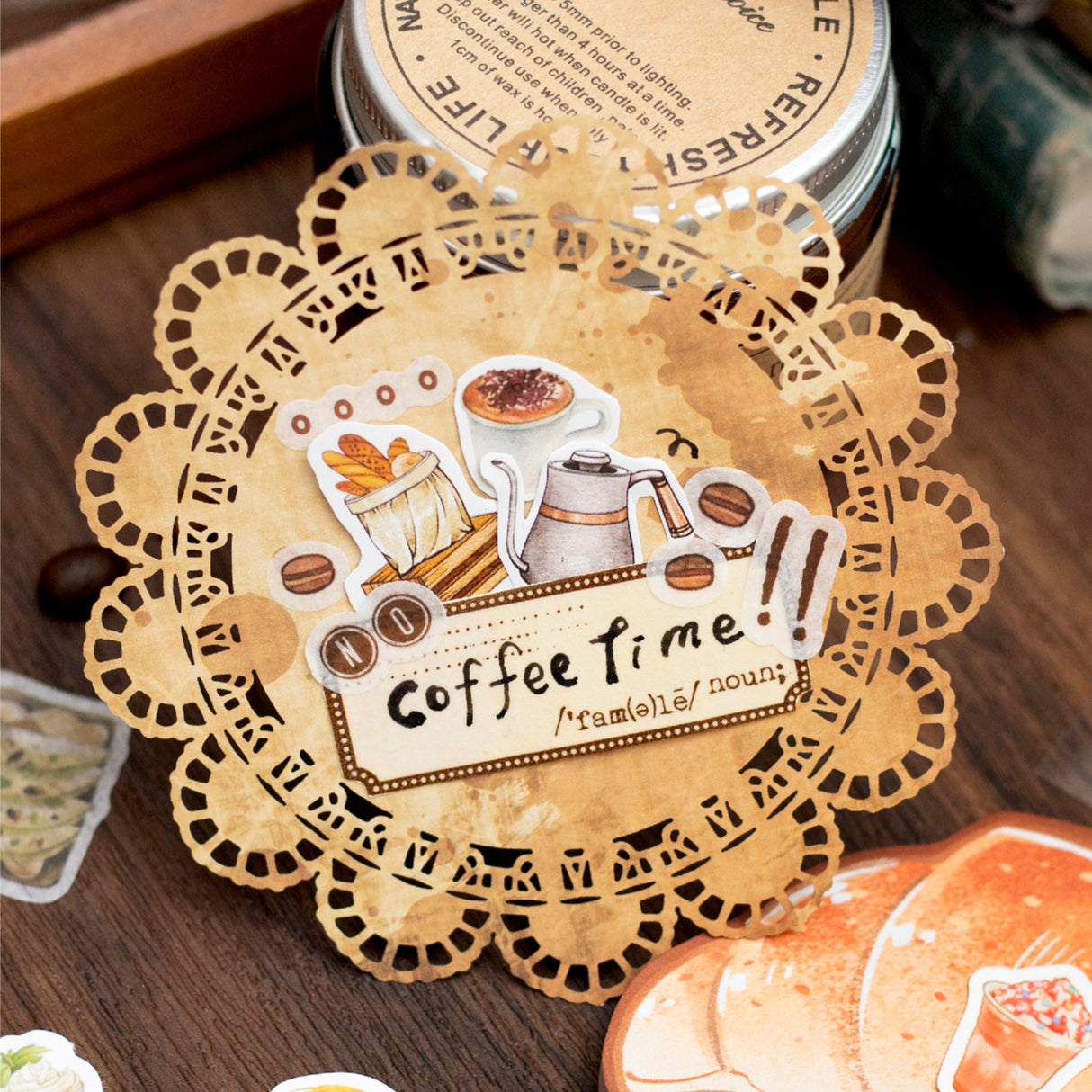 Coffee Theme Sticker Book
