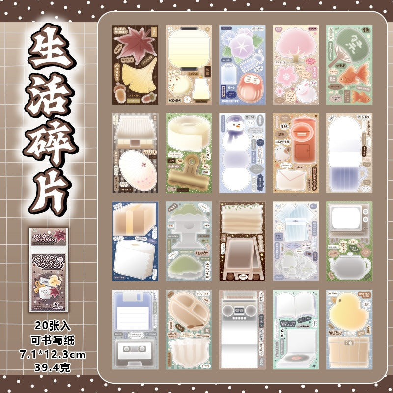 Summer Time Writable Sticker Book