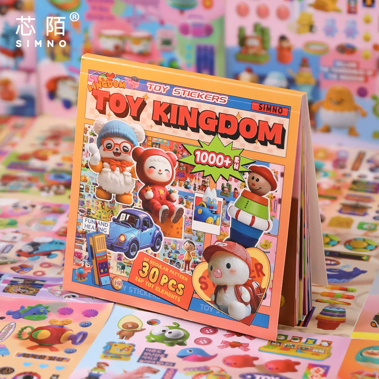 1000+pcs Toy Wonderland Sticker Book