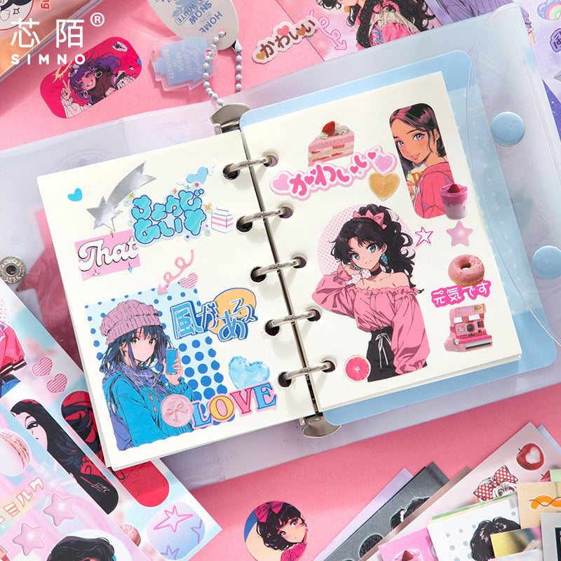 Millennium Memoy Y2K Retro Sticker Book