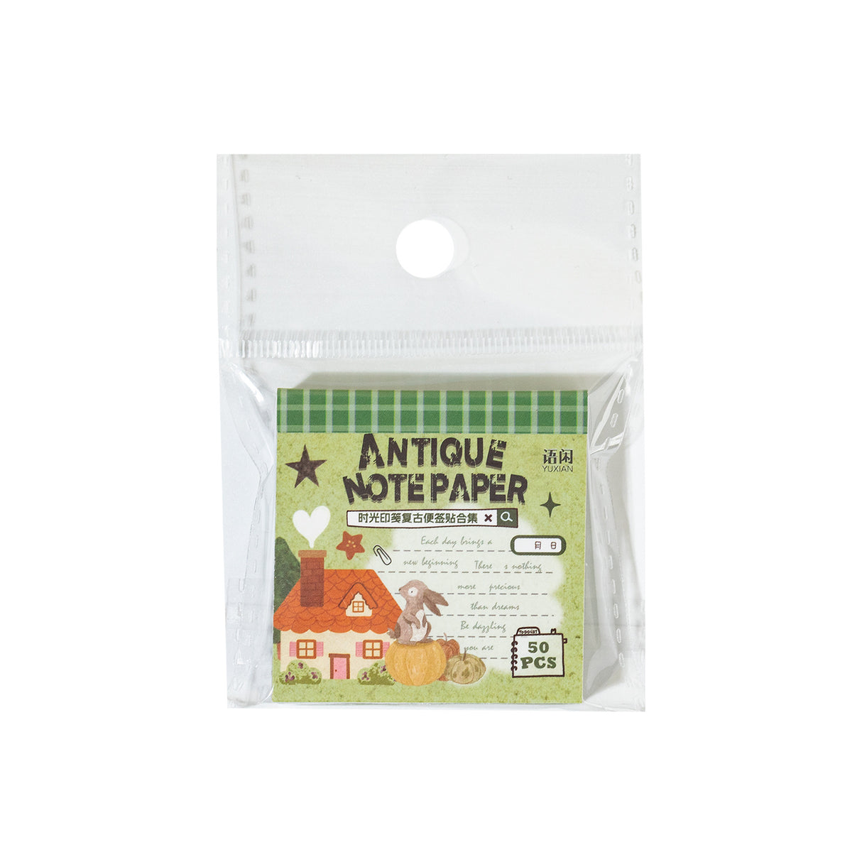 Time Letter Sticky Memo Pad