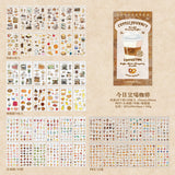 Coffee Theme Sticker Book