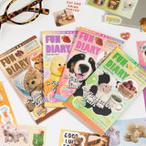 Cute Animal Dairy Sticker Book