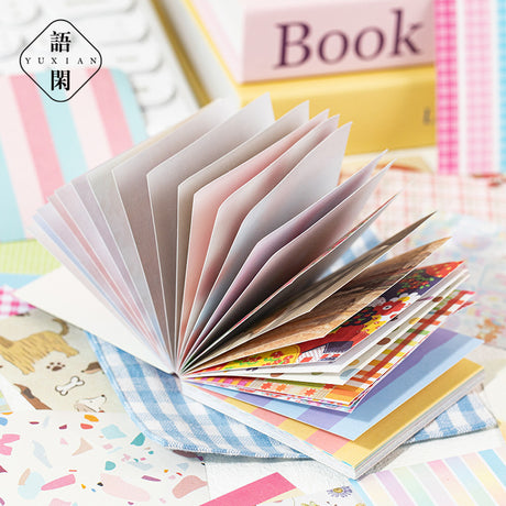 48 Pages Journaling Backgrounds Sticker Book