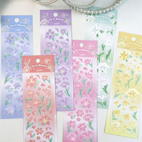 Lily Blooming Sticker Sheet